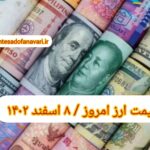 قیمت دلار ۸ اسفند ۱۴۰۲ | قیمت روز دلار و نرخ ارز امروز سه شنبه ۱۴۰۲/۱۲/۸