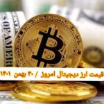 گزارش‌ بازارها گزارش قیمت ارزهای دیجیتال / یکشنبه 30 بهمن 1401