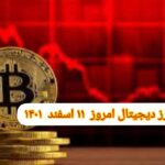 گزارش قیمت ارزهای دیجیتال / پنجشنبه 11 اسفند 1401