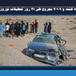 ۸۸۰ کشته و ۲۰۱۰۹ مجروح طی ۲۱ روز دستاورد سفرهای نوروزی