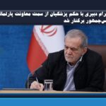 شهرام دبیری با حکم پزشکیان از سمت معاونت پارلمانی رئیس‌جمهور برکنار شد