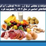 دولت و مجلس  نرخ ارز 28,500 تومان را برای کالاهای اساسی در سال 1404 را تصویب کرد