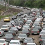ترافیک سنگین در جاده کرج – چالوس سنگین است / رانندگان  برای پیشگیری از حوادث عجله نکنند.