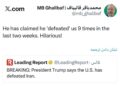“قالیباف: ادعای ۹ باره ترامپ درباره شکست ایران «خنده‌دار» است / رد قاطع ادعاهای رئیس‌جمهور آمریکا”