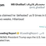 “قالیباف: ادعای ۹ باره ترامپ درباره شکست ایران «خنده‌دار» است / رد قاطع ادعاهای رئیس‌جمهور آمریکا”