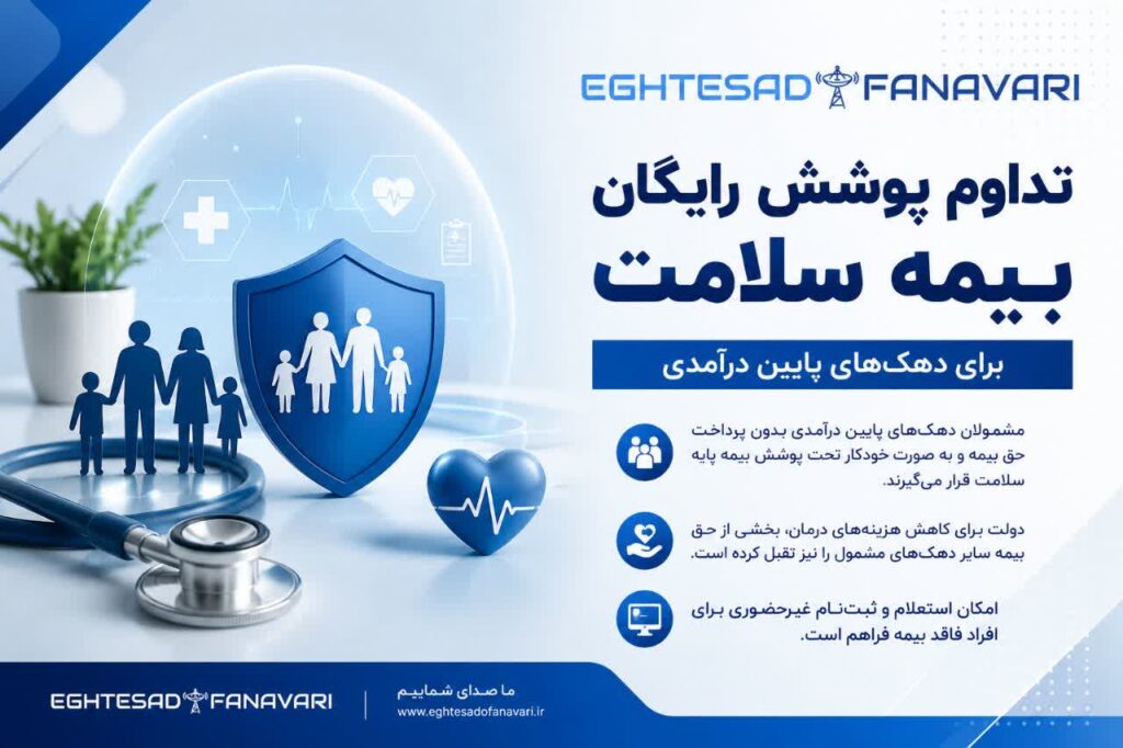 تداوم پوشش رایگان بیمه سلامت برای دهک‌های اول تا پنجم؛ ثبت‌نام غیرحضوری برای افراد فاقد بیمه فراهم است