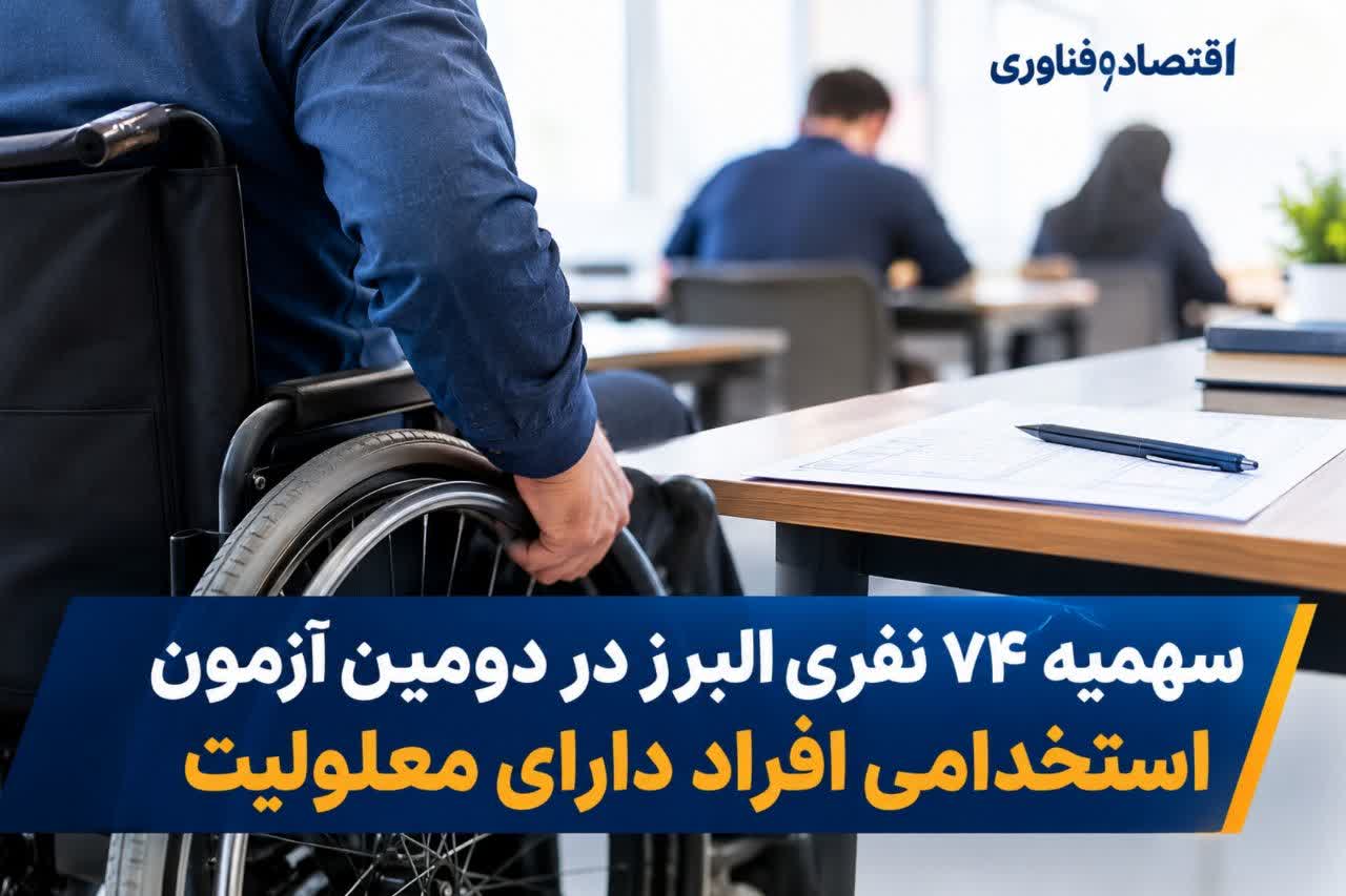 سهمیه ۷۴ نفری البرز در دومین آزمون استخدامی افراد دارای معلولیت